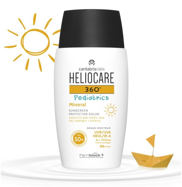 Dr Ria Smit HELIOCARE 360º Pediatrics Mineral SPF 50+ sunscreen protector solar perfect for sensitive atopic skin.