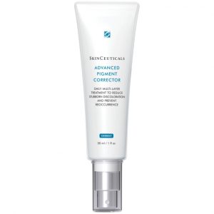 Dr Ria Smit Women's Health & Aesthetic Medicine, Paarl SkinCeuticals Advanced Pigment Corrector daily treatment used to reduce stubborn discolouration and prevent roccurrence.