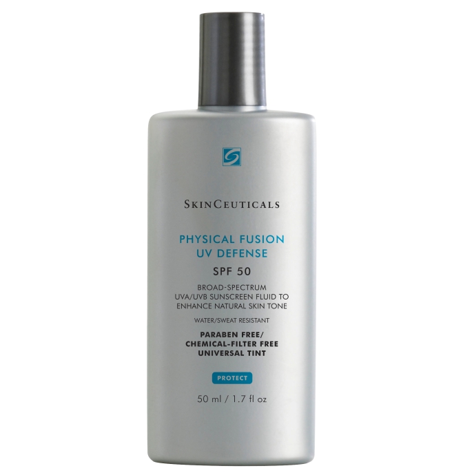 SkinCeuticals_Physical_Fusion_UV_Defense_SPF_50_Chemical_Filter_Free_50ml Dr Ria Smit SkinCeuticals Physical Fusion UV Defense Sunscreen, broad spectrum SPF50. UVA/UVB protective fluid used to enhance natural skin tone. Water resistant (40min).