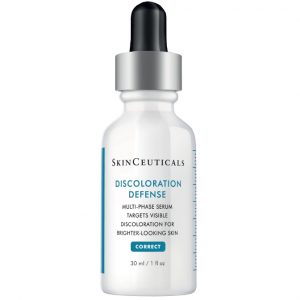 Dr Ria Smit Skin Ceuticals Discoloration Defense multi-phase serum targets visible discolorration for brighter-looking skin