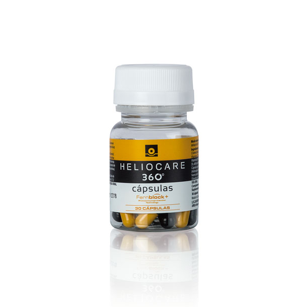 heliocare-360-capsulas-oral Dr Ria Smit Heliocare 360 Aesthetics capsules Fernblock protects against UVB, UVA